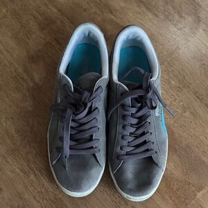 Puma Gray and Blue Sneakers